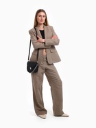 Сумка женская мессенджер TEXTURA на клапане, 17×10×18 см, чёрная - Фото 4