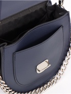 Сумка женская мессенджер TEXTURA на клапане, 17×10×18 см, синяя 9766116