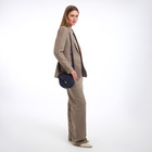 Сумка женская мессенджер TEXTURA на клапане, 17×10×18 см, синяя - Фото 9