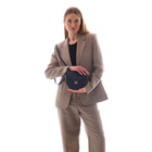 Сумка женская мессенджер TEXTURA на клапане, 17×10×18 см, синяя - Фото 10