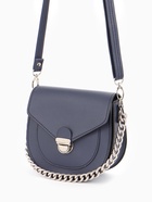 Сумка женская мессенджер TEXTURA на клапане, 17×10×18 см, синяя - Фото 8