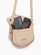 Сумка женская мессенджер TEXTURA на клапане, 17×10×18 см, бежевая - Фото 5