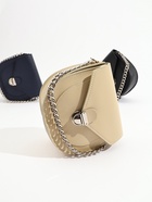 Сумка женская мессенджер TEXTURA на клапане, 17×10×18 см, бежевая - Фото 2