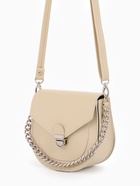 Сумка женская мессенджер TEXTURA на клапане, 17×10×18 см, бежевая - Фото 7