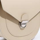 Сумка женская мессенджер TEXTURA на клапане, 17×10×18 см, бежевая - Фото 6