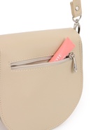 Сумка женская мессенджер TEXTURA на клапане, 17×10×18 см, бежевая - Фото 13