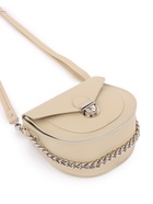 Сумка женская мессенджер TEXTURA на клапане, 17×10×18 см, бежевая - Фото 14