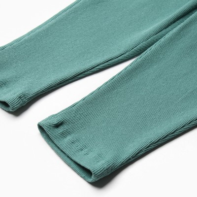 Костюм для девочки (свитшот, брюки) MINAKU, цвет оливы, рост 122 см
