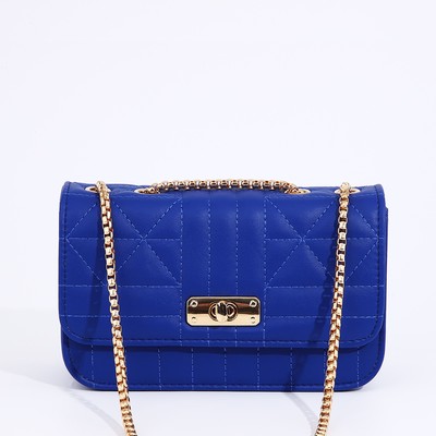 Сумка женская на клапане, цвет синий