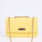Сумка женская мессенджер на клапане, 18×7×13 см, жёлтая - Фото 7