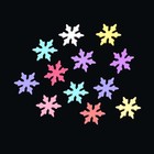 Пайетки для декора «Снежинки», разноцветные - Фото 2