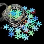 Пайетки для декора «Снежинки», голографические, разноцветные - Фото 3