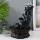 Фонтан настольный с подсветкой «Шива с коброй сидит под фонтаном», от сети, серый, 20.5×20.5×30 см - Фото 4
