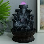 Фонтан настольный с подсветкой «Шива с коброй сидит под фонтаном», от сети, серый, 20.5×20.5×30 см - Фото 6