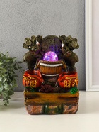 Фонтан настольный с подсветкой «Два слона с китайской монетой», 12×15×21 см - Фото 1