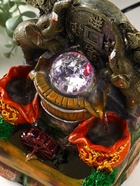 Фонтан настольный с подсветкой «Два слона с китайской монетой», 12×15×21 см - Фото 6