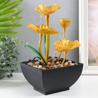 Фонтан настольный «Золотые лотосы в пруду», от сети, 13×15×24.5 см - Фото 2