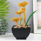 Фонтан настольный «Золотые лотосы в пруду», от сети, 13×15×24.5 см - Фото 4