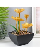 Фонтан настольный «Золотые лотосы в пруду», от сети, 13×15×24.5 см - Фото 5