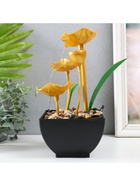 Фонтан настольный «Золотые лотосы в пруду», от сети, 13×15×24.5 см - Фото 7