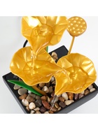 Фонтан настольный «Золотые лотосы в пруду», от сети, 13×15×24.5 см 9683161