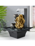 Фонтан настольный с подсветкой «Золотой Ганеша у каменного фонтана», от сети, 20.5×20.5×26 см - Фото 6