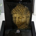 Фонтан настольный от сети, подсветка "Изображение Будды на стене" 21,5х17х27,5 см - фото 7090387