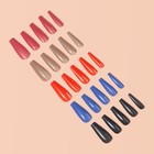 Накладные ногти «Строгая леди», 100 шт, форма балерина, в контейнере, разноцветные - фото 7210992