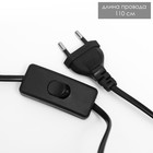 Лампа настольная с подсветкой "Муза" 1x60Вт E27 золото 28х28х45 см RISALUX 9577627 - фото 14217399
