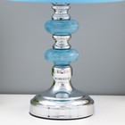 Лампа настольная "Аквамарин" 1x60Вт E27 синий 22х22х42 см RISALUX - Фото 4