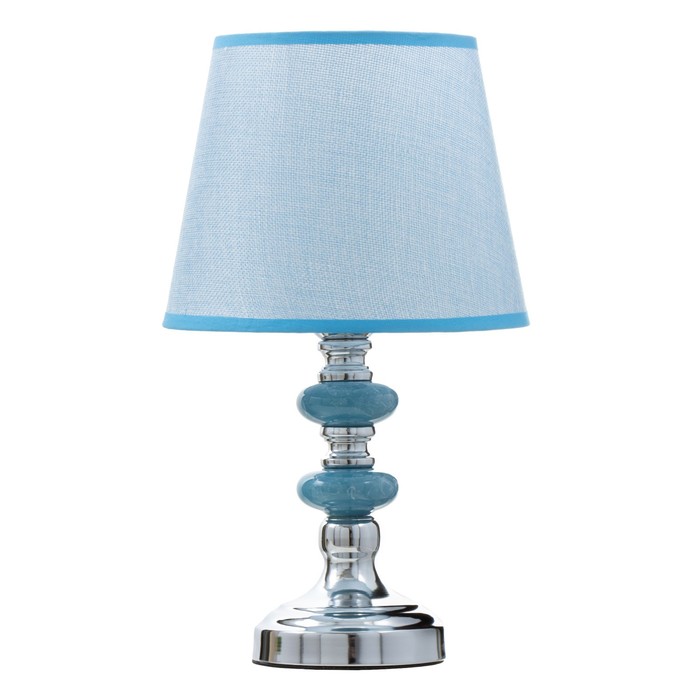 Лампа настольная "Аквамарин" 1x60Вт E27 синий 22х22х42 см RISALUX - фото 1926769347