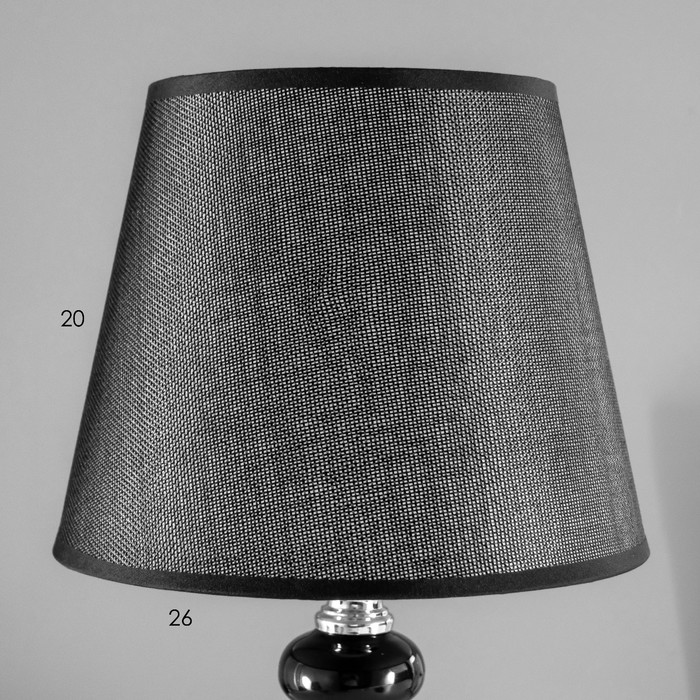 Лампа настольная "Эмбер" 1x60Вт E27 черный 25х25х46 см RISALUX - фото 1907796045