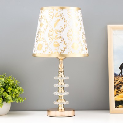 Лампа настольная «Бирма» 1×60 Вт E27 золото 21×21×40 см