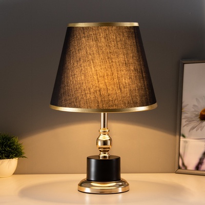 Лампа настольная «Луиза» 1×60 Вт E27 черный 25×25×41 см