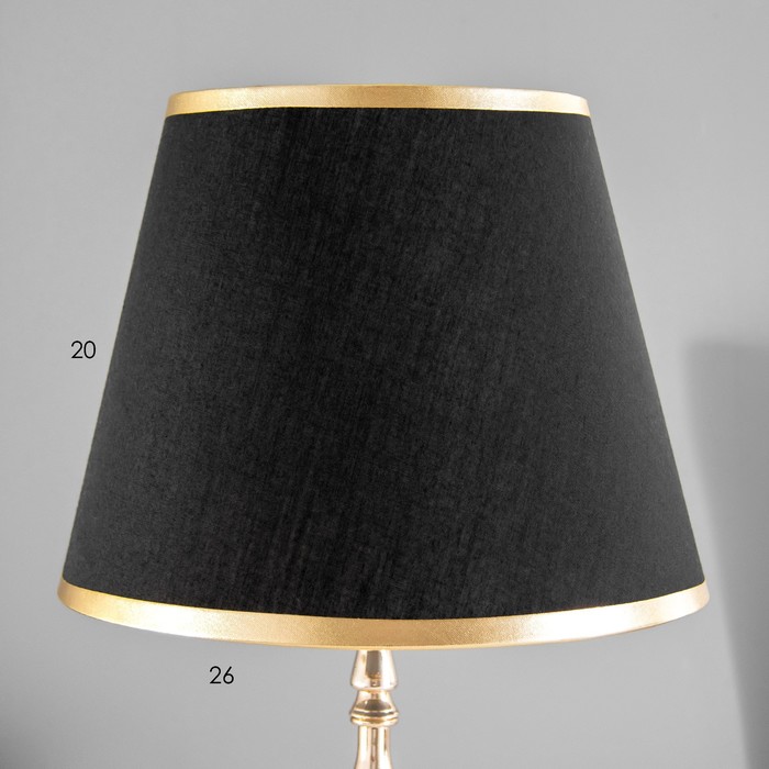 Лампа настольная "Земфира" 1x60Вт E27 черный 25х25х40см - фото 1907796106