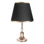 Лампа настольная "Земфира" 1x60Вт E27 черный 25х25х40см - фото 24157952
