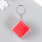 Головоломка пластик на кольце лабиринт "Кубик" МИКС 1х3х3 см - фото 24637293