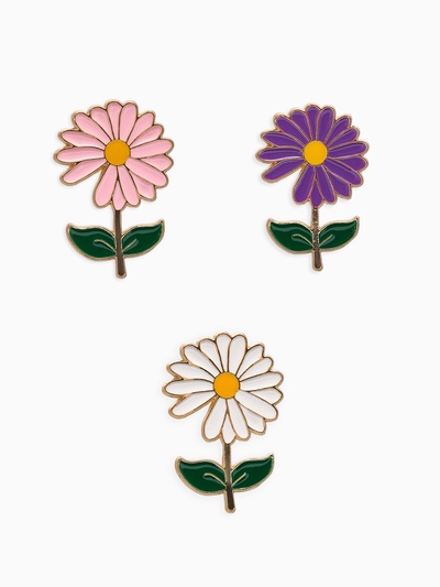 Брошь «Цветок» ромашка, МИКС