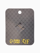 Брошь "Клевер", цвет бело-зелёный в золоте - фото 809226817