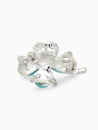 Брошь «Клевер» с бирюзой, цветная в серебре - Фото 4