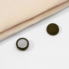 Магнит для платка «Минимал», цвет матовый зелёный в серебре - Фото 2