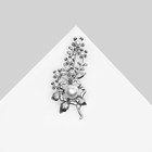 Брошь «Цветок» гипсофила, цвет белый в серебре - фото 6181808