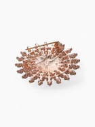 Брошь «Жемчужное сияние», белая в розовом золоте - Фото 3