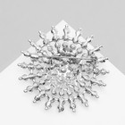 Брошь «Жемчужное сияние», цвет белый в серебре - Фото 2