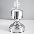 Настольная лампа "Луана" Е27 40Вт хром 25х24х41 см RISALUX - фото 24253770
