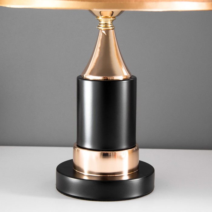 Настольная лампа "Лайма" Е27 40Вт черно-золотой 25х24х41 см RISALUX - фото 1907796165