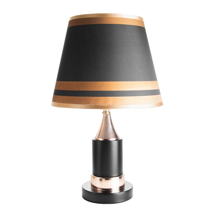 Настольная лампа "Лайма" Е27 40Вт черно-золотой 25х24х41 см RISALUX - фото 1907796168