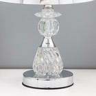 Настольная лампа «Латея» Е27 40 Вт серо-хромовый 25×24×41 см - Фото 4