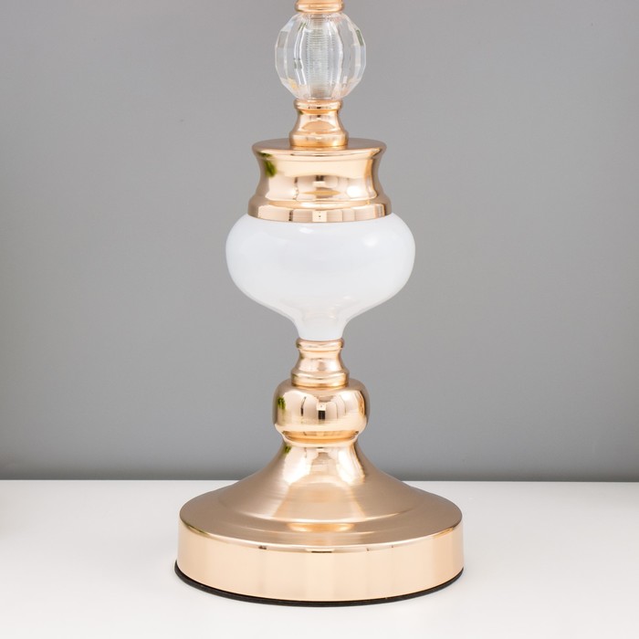 Настольная лампа "Летисия" Е27 40Вт золотой 25х25х47 см RISALUX - фото 1907796207