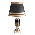 Настольная лампа "Леола" Е27 40Вт черно-золотой 24х24х45 см RISALUX - фото 24480235